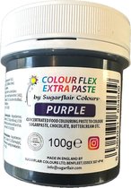 Sugarflair Colourflex Extra Paste Voedingskleurstof - Pasta - Paars - 100g