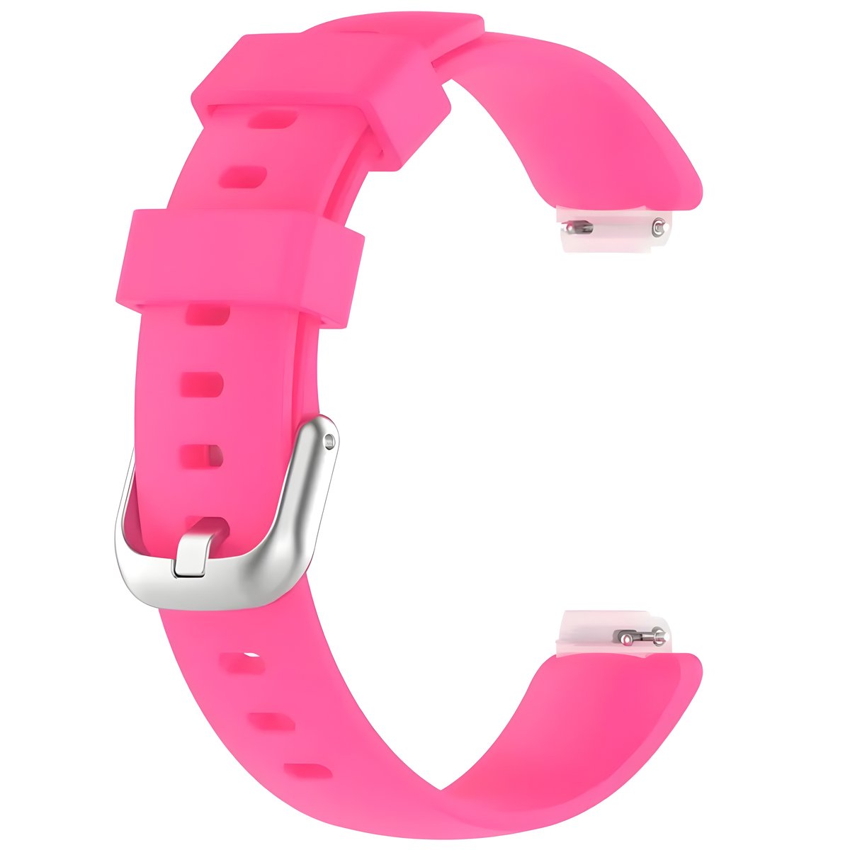 Horloge bandje geschikt voor Fitbit Inspire 2 en Ace 3 - Smartwatch band Fluor rose groot