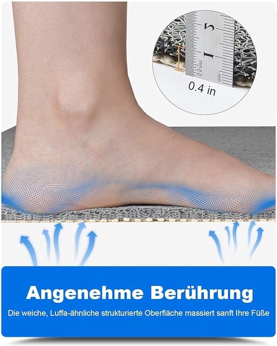 Tapis de Shower - Cabine de douche, Tapis antidérapant - Accessoire salle de bain 40 x 60 cm