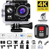 KLIKKLAK - Action camera - Mini camera - Wifi 2.0 - Waterdicht - 4K - 1080P/30fps - Zwart