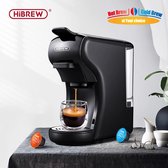 Cafetière - Machine à expresso - Machine à café Nespresso - Dolce Gusto - Café filtre - Dosettes ESE - Capsules de lait possibles - Design Premium - Zwart