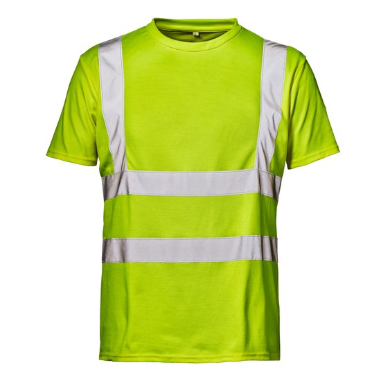 SIR SAFETY MISTRAL UV Hi Vis Reflecterend Werkshirt HEREN Veiligheidsshirt Geel - UV Bescherming - Ademend - Industrieel Wasbaar