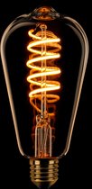 ETH Edison ST64 Filament spiraal LED 7w E27 240v 2200k 3 stappen dimbaar goud