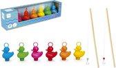 Scratch Active Play: KERMISEENDEN-SET 'REGENBOOG' met 6 eendjes & 2 hengels, in doos 50x9x12cm, de kleurencombinatie kan wijzigen, 3+