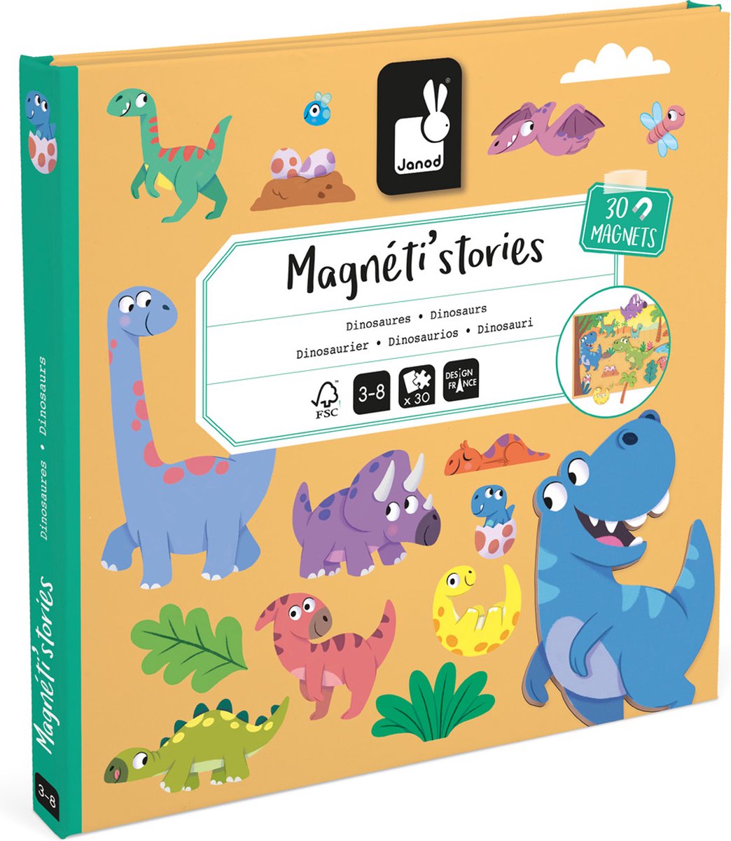 Janod - Magneti Stories - Dinosaurus – Educatieve magneetset — afbeelding 15