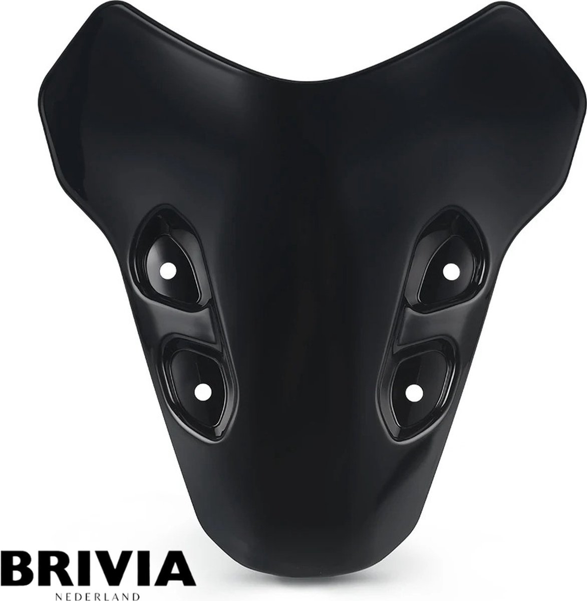 Brivia Mini Windscherm - Yamaha MT07 - Vanaf Bouwjaar 2021 - Zwart - Robuuste Uitstraling - Motor Accessoire