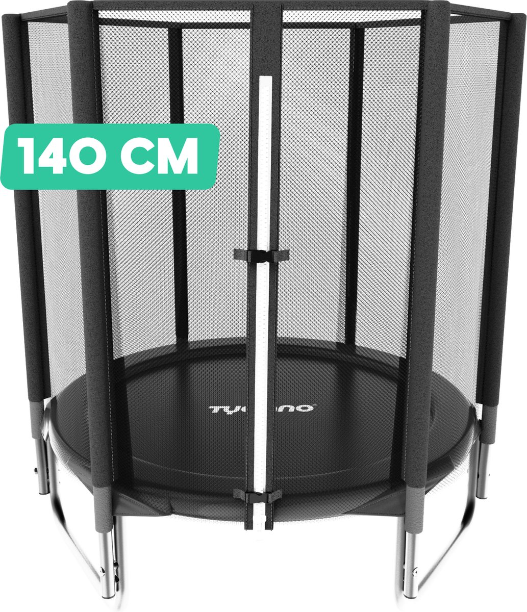 Tycano Kinder Trampoline met Veiligheidsnet - 140 CM - Water- en UV-bestendig - Stevig Frame — afbeelding 6