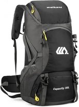 Backpack 50 liter - Travel Rugzak - Lichtgewicht - Zwart