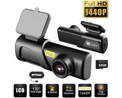 Dashcam - Auto Dashcam 2K - Met Wifi en Bluetooth - Motion Detection - Voice Assist - Nachtzicht - Crash Detection - Parkeerbewakingssensor