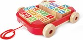 Hape Pull-along Cart with Stacking Blocks