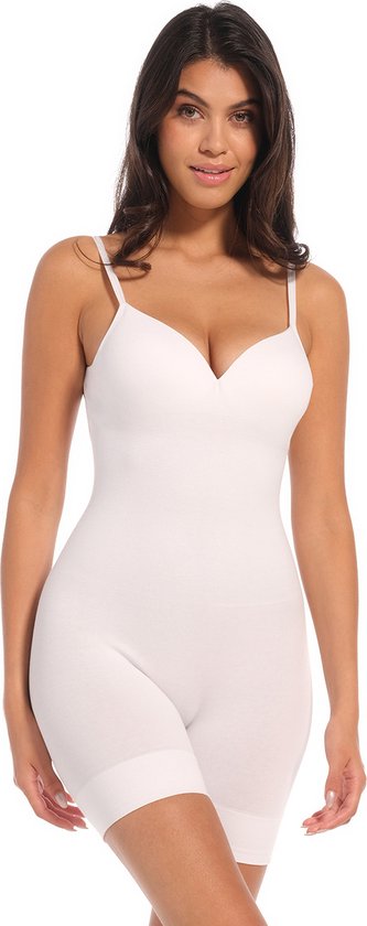 MAGIC Bodyfashion Body Soft Low Back Bodysuit Corrigerend ondergoed - Crispy White - Maat XXL