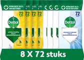 Dettol Doekjes Citrus Hygienisch 72st - 8 Stuks - Voordeelverpakking