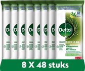 Dettol Doekjes Tru Clean Eucalyptus & Lime 48st - 8 Stuks - Voordeelverpakking