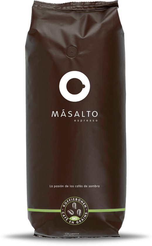 Másalto BIO Koffiebonen - Specialty Coffee - 100% Arabica Blend - Duurzaam - Biologische koffiebonen - Ambachtelijk & Belgisch gebrand - 1 kg