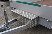 DE HAAN BOX OM - 900x250x250 mm - waterdichte en stofdichte aluminium traanplaat disselbak - voorzien van vlinderslot of t-sluiting