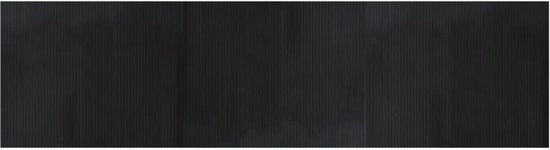 vidaXL-Vloerkleed-rechthoekig-80x300-cm-bamboe-zwart