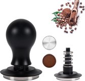 51 mm koffiestamper, espresso-tamper, koffiestamper van roestvrij staal, stijlvolle espresso-stempel, espresso-stamper, koffiestamper, aandrukkracht, kalibrator voor cafés en koffieliefhebbers