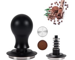 51 mm koffiestamper, espresso-tamper, koffiestamper van roestvrij staal, stijlvolle espresso-stempel, espresso-stamper, koffiestamper, aandrukkracht, kalibrator voor cafés en koffieliefhebbers