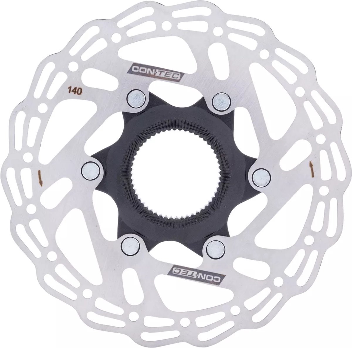 Contec CDR-CLE Remschijf Ø140mm CL - Zwart/Zilver