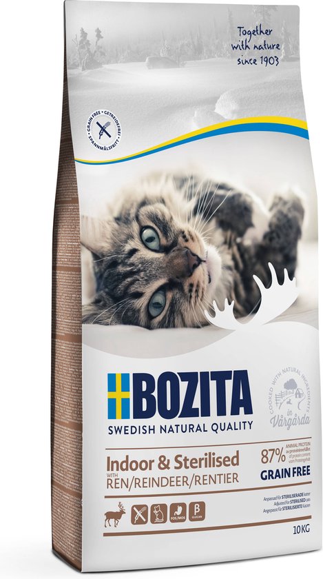 Bozita Indoor & Sterilised Grain Free - 10 kg - Rendier