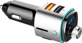 RIXUS Bluetooth Car FM Player RXBT13 met RGB Ambient Lighting Bluetooth FM Transmitter - Autolader - Bluetooth Carkit