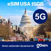 Amerika eSIM - 15 GB - Prepaid Simkaart - 42 Dagen - USA - 4G & 5G - GoSIM