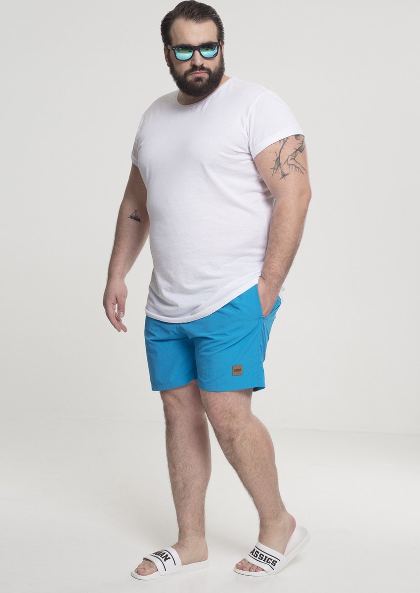 Urban Classics Block Zwemshorts 4XL Blauw