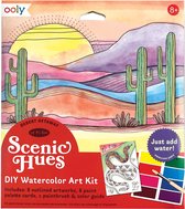 Ooly - Teintes pittoresques DIY Kit Art aquarelle - Escapade dans le désert ( Set de 17 PC )