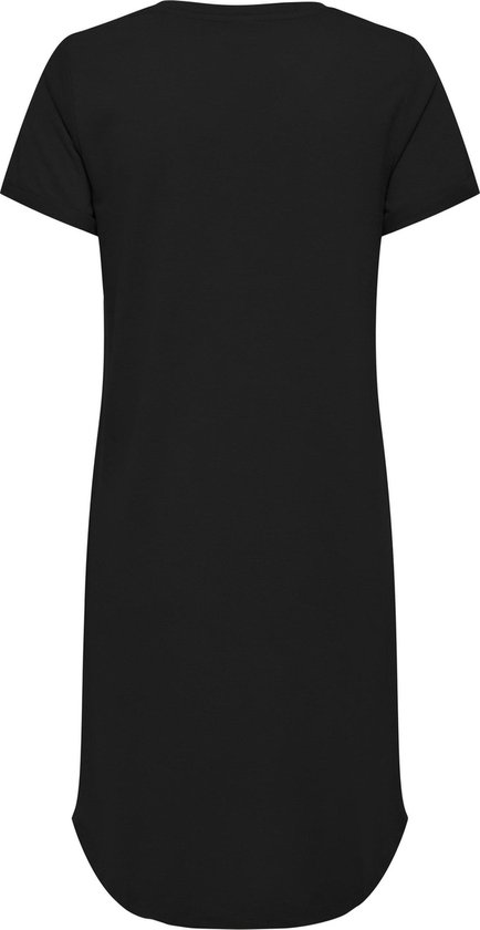 Jacqueline de Yong Jurk Jdydalila Ivy S/s O-neck Dress Jrs 15325295 Black Dames Maat - XS