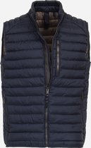 CASA MODA comfort fit bodywarmer - blauw - Maat: 4XL