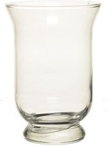 Kelk vaas/vazen van glas 19,5cm - Bloemen of boeketten vazen