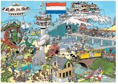 Bol.com Jan van Haasteren Verkeerschaos & Ter land ter zee en in de lucht - Legpuzzel 2x1000 stukjes aanbieding