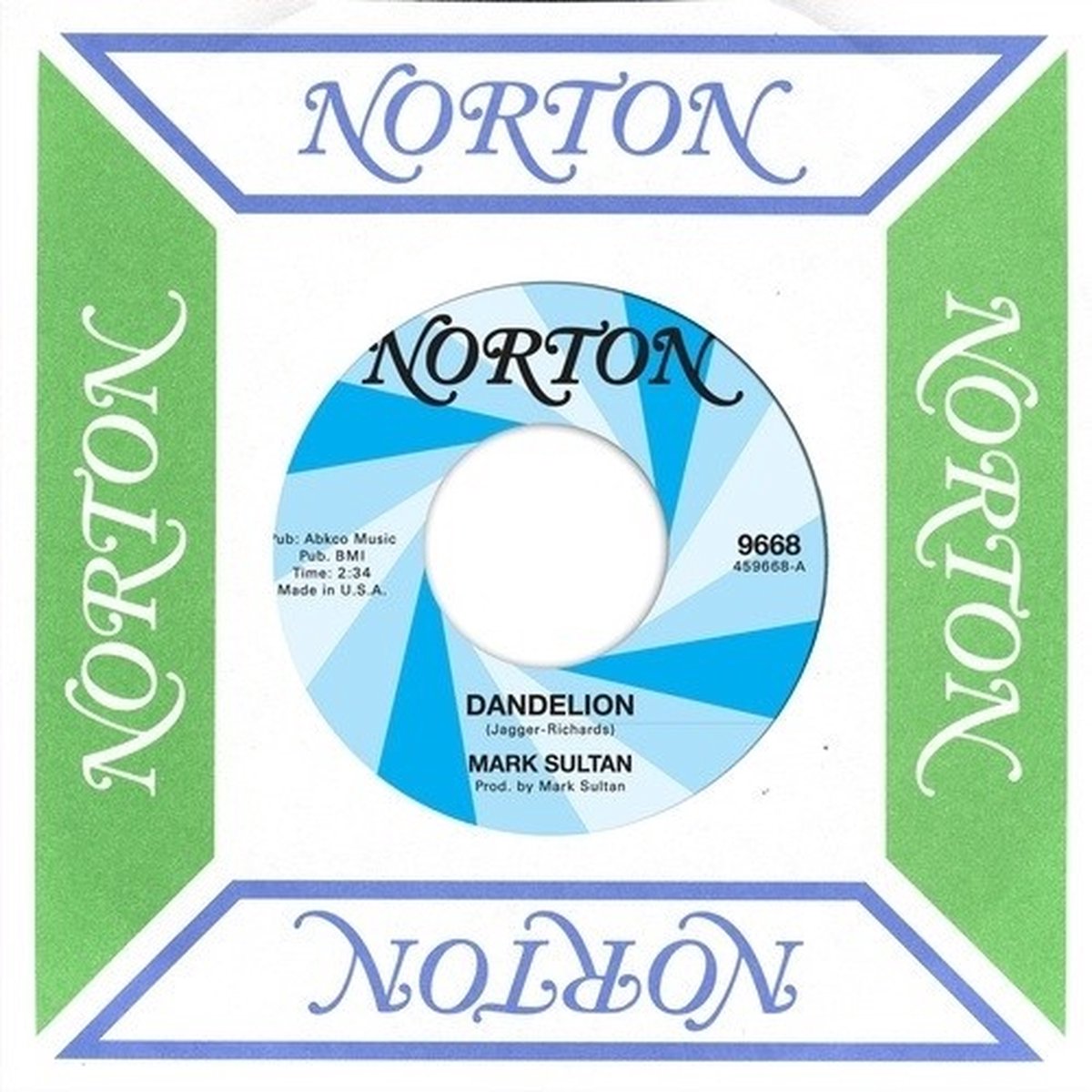 Mark Sultan & Broadway Lafayette - Dandelion / Backstreet Girl (7" Single)