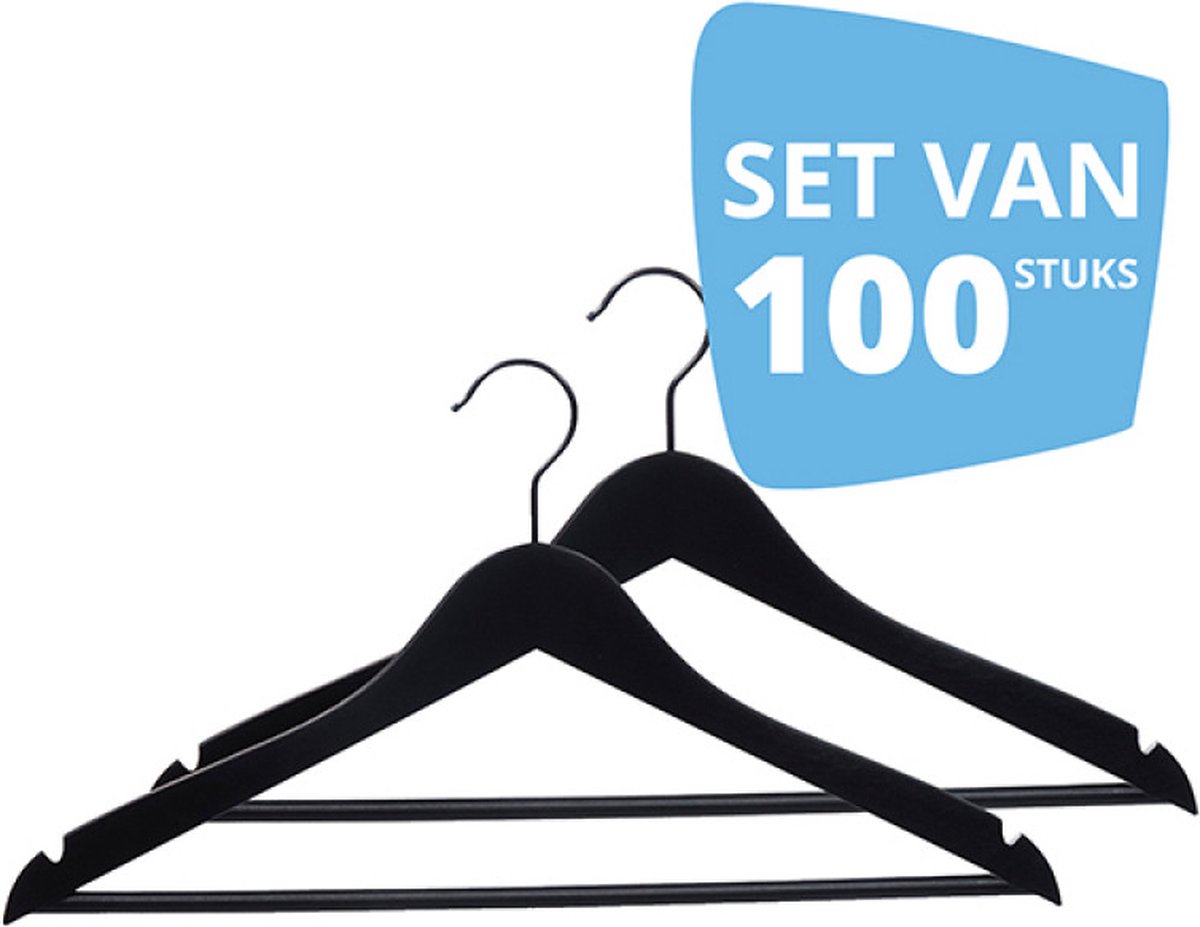 100X Hanger Helena 44cm Bar Black