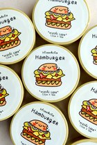 Hamburger Washi Tape / Cute en Kawaii Stationery / Schattige Japanse decoratieve tape / Grappig