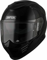 Simpson Helmet ECE22.06 Venom Black Metal M - Maat M - Helm