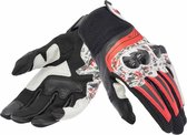 Dainese Mig 3 Unisex Leather Gloves Black Red Spray White M - Maat M - Helm