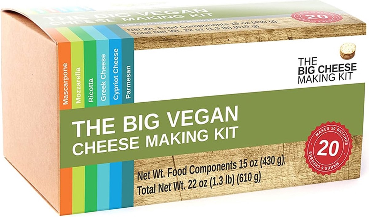 yoghurt.nl vegan kaaskit zuivelvrij voor 20 batches
