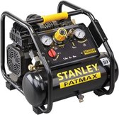Stanley - Compresseur professionnel - Sans huile - Horizontal - Silencieux - 6 L / 1,5 cv / 8 bar