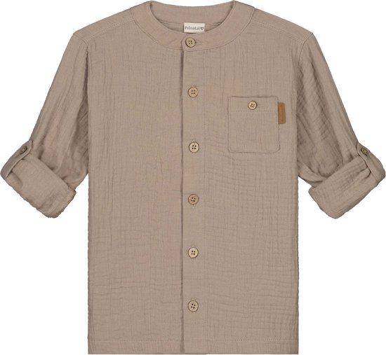 Prénatal peuter blouse - Jongens - Dark Taupe Brown - Maat 110