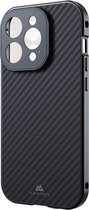 Black Rock 360° Glass Cover Apple iPhone 15 Pro Carbone Charge Inductive, Résistant aux Chocs