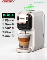 VGD - HiBrew 5 in 1 koffiezetapparaat - Senseo – Koffiemachine – Meerdere Capsules – Koffiepadmachine - Heet/Koud – 19Bar – 1450W – Zwart