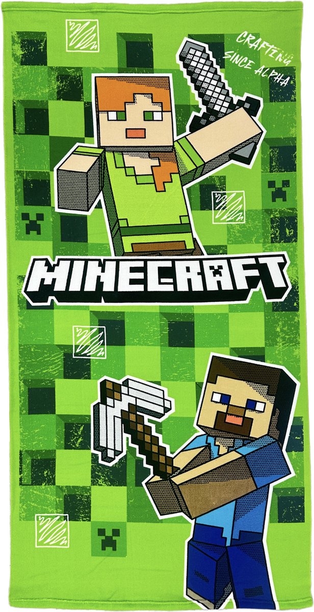 Minecraft - strandlaken 140x70cm