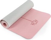 Yogamat antislip gymnastiekmat TPE fitnessmat voor yoga oefenmat met draagband sportmat 183 cm x 61 cm x 0,6/0,8 cm