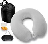 Traagschuim Slaapmasker en Neksteunkussen Set - Lichtgewicht - Ergonomisch Ontwerp - Optimaal Comfort - Perfect voor Reizen en Thuisgebruik