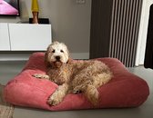 Dog's Companion Hondenkussen / Hondenbed - M - 90 x 70 cm - Oud Roze Ribcord
