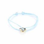 Bijoutheek Armband (Sieraad) Twee Rondjes Blauw