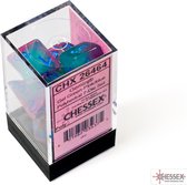 Chessex 7-Die set Gemini Gel Green-Pink/Blue