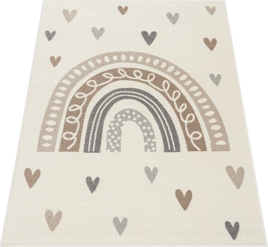 Paco Home Kindertapijt Vloerkleed voor de kinderkamer Vloerkleed Kinderkamer Meisjes Jongens Verschillende Motieven En Formaten, Maat:133 cm vierkant, Kleur:Roze