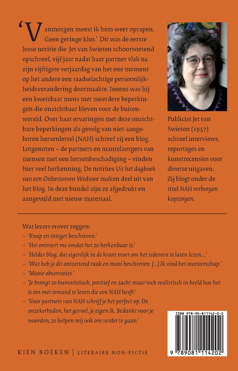 Uit het dagboek van een Onbestorven Weduwe - back cover
